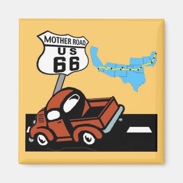 Route 66 - Mother Road Magnet (Front)