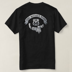 Route 66 Mother Road T-shirt mens T-shirt Black