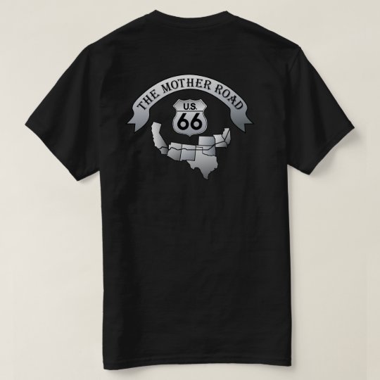 Route 66 Mother Road T-shirt mens T-shirt Black