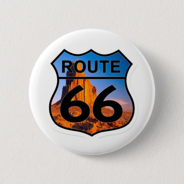 route 66 mountain button (Front)