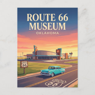 Route 66 Museum Clinton Oklahoma Postcard