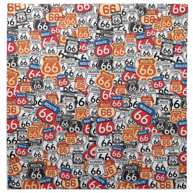 Route 66 napkin (Front)