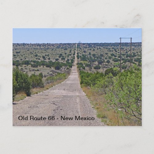 Route 66 near Tucumcari New Mexico Postcard