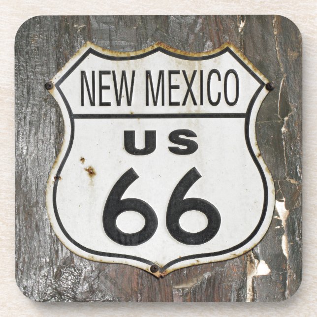 Route 66 New Mexico Beverage Coaster (Front)