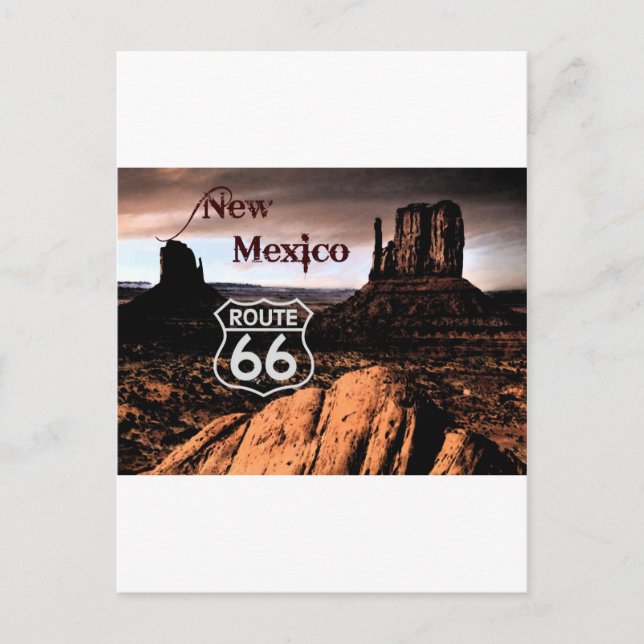 Route 66 new Mexico Postcard (Front)