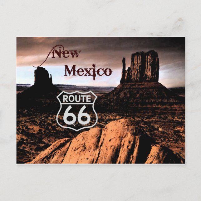 Route 66 new Mexico Postcard (Front)