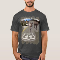 Route 66 Oatman AZ Burros On Street Back Design