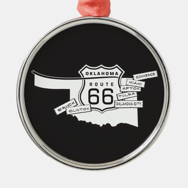 route 66 Oklahoma ornament (Front)