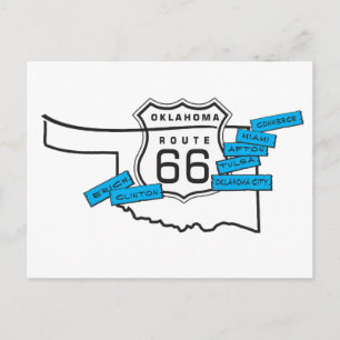 route 66 Oklahoma postcard
