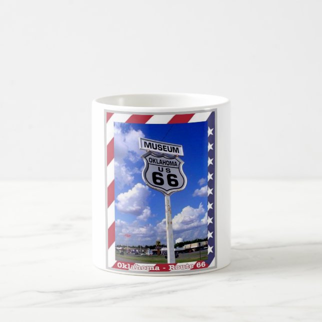 Route 66 - Oklahoma - United States - Coffee Mug (Center)