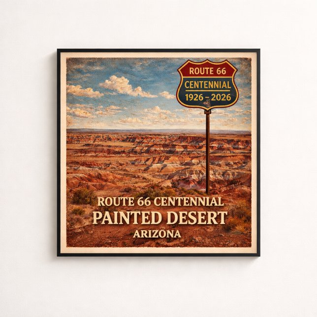 Route 66 Painted Desert Arizona   Poster (Creator Uploaded)
