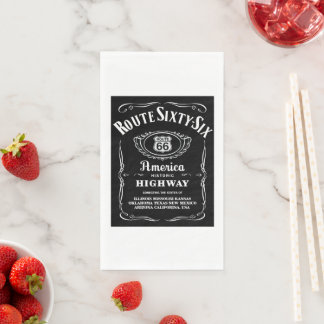 Route 66 paper guest towels