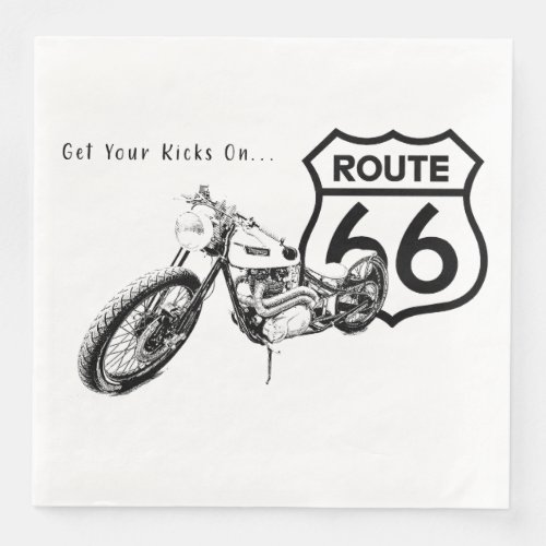 Route 66 Paper Napkin