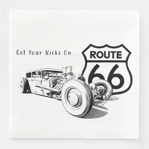Route 66 Paper Napkin