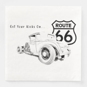 Route 66 Paper Napkin