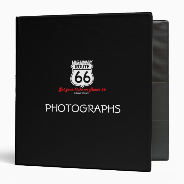 Route 66 Photo Album Binder (Front/Inside)