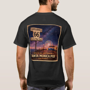 Route 66 Pier Lights Roadtrip Tee