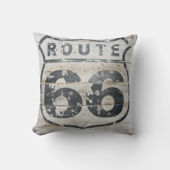 ROUTE 66 Pillow! Throw Pillow (Front)