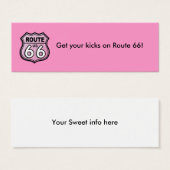 Route 66 Pink Personal Cards (Front & Back)