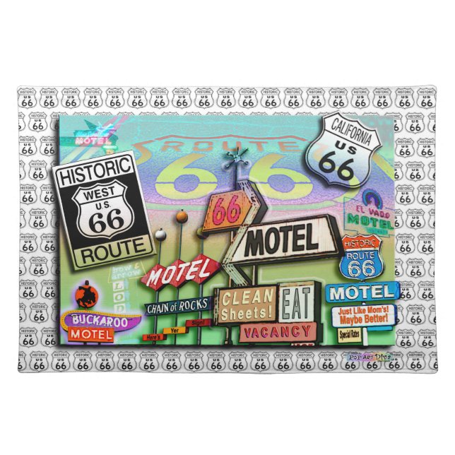 ROUTE 66 PLACEMATS by PopArtDiva (Front)