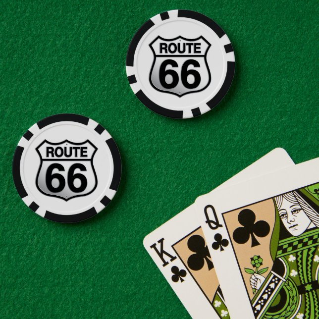 Route 66 poker chips (Poker Table (Double))