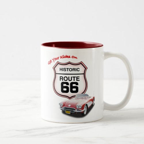 Route 66 Red 15 oz mug