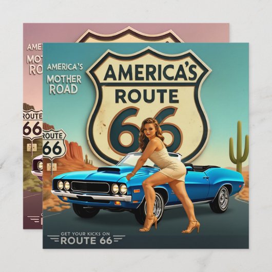 Route 66 Retro (Front/Back)