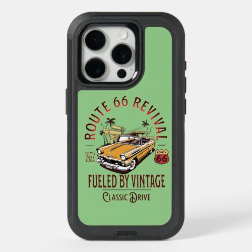 ROUTE 66 REVIVAL _ FUELED BY VINTAGE _ BEL AIR iPhone 15 PRO CASE