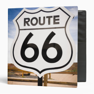 Route 66 road sign, Arizona Binder