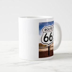 Route 66 road sign, Arizona Giant Coffee Mug