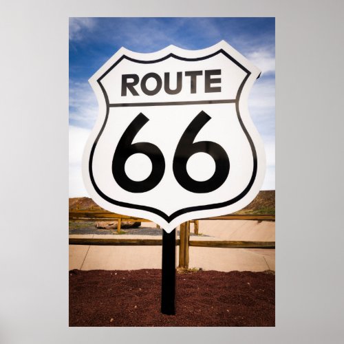 Route 66 road sign Arizona Poster
