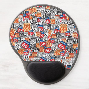 Route 66 Road Signs Gel Mouse Pad