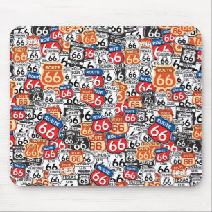 Route 66 Road Signs Mouse Pad