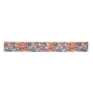 Route 66 Road Signs Satin Ribbon