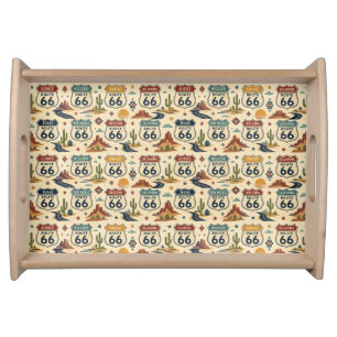 route 66 Roadside Entertaining Decor Serving Tray