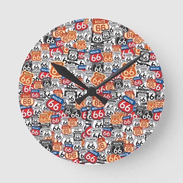 Route 66 round clock (Front)
