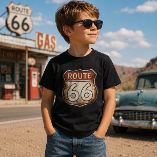 Route 66 Rusty Road Sign T-Shirt