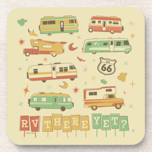 Route 66 RV There Yet Beverage Coaster