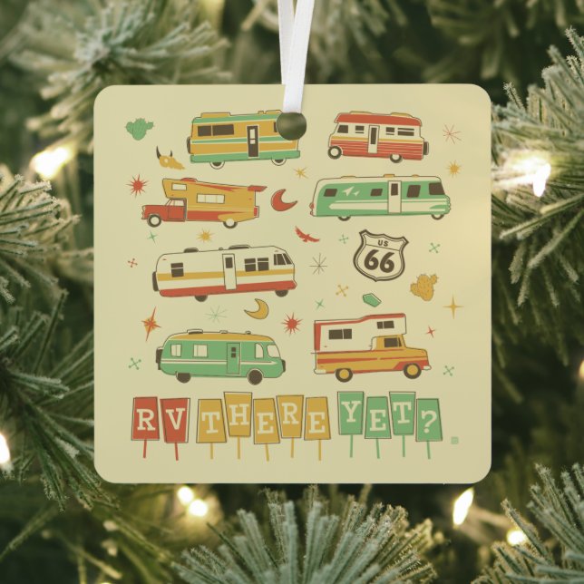 Route 66 RV There Yet Metal Ornament (Insitu)