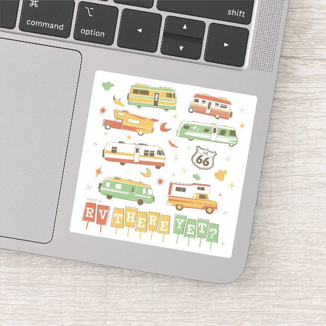 Route 66 RV There Yet Sticker (Detail)