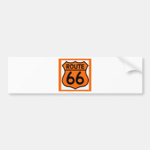 route 66 safety orange Customize this! Bumper Sticker