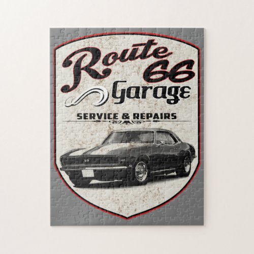 Route 66 Service Sign Jigsaw Puzzle