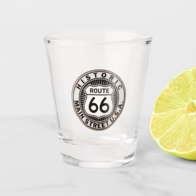 Route 66 shot glass (Front)
