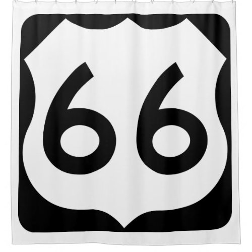 Route 66 shower curtain