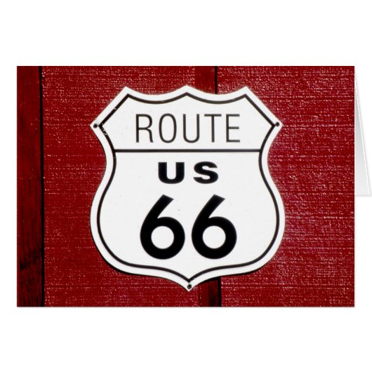 Route 66 Sign Cards (Front Horizontal)