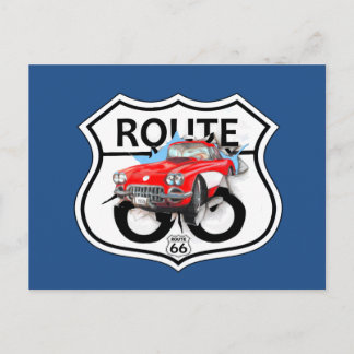 Route 66 sign gifts postcard