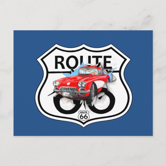 Route 66 sign gifts postcard (Front)