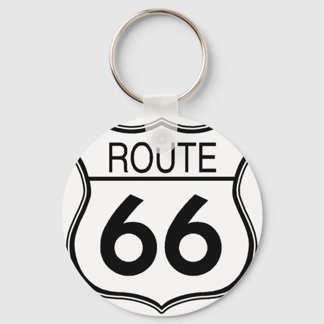 Route 66 Sign Keychain (Front)