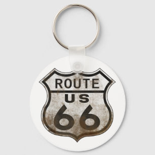 Route 66 Sign Keychain