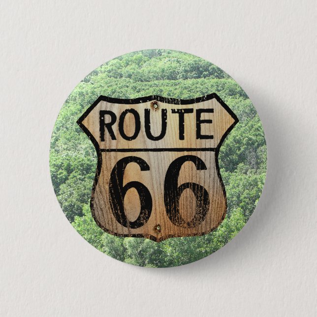 Route 66 Sign - Multiple Products Button (Front)